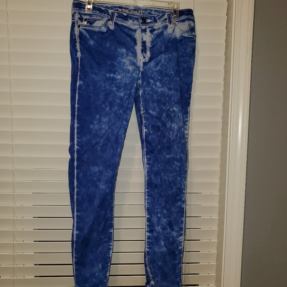 Michael Kors Acid Wash Blue Skinny Jeans